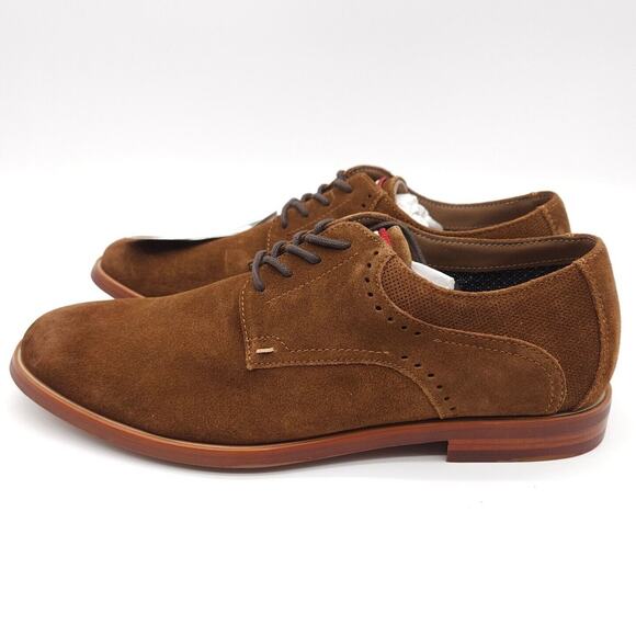 Fairlane Mens Size 9.5 McKellar Suede Lace-Up Derby Dress Shoes Brown Stitch Fix - Picture 2 of 8